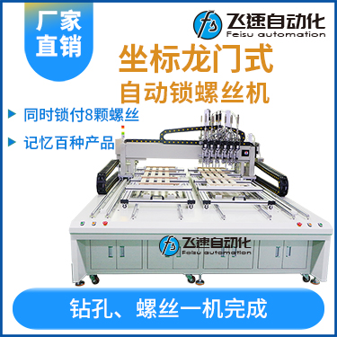 飛速FSZ系列-伺服電機坐標式自動鎖螺絲機，龍門坐標式